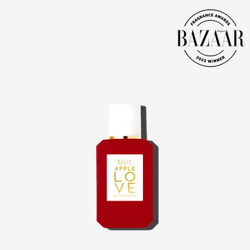 Apple Love 7.5ml Eau De Parfum Mini Dabber on white background with Harper's Bazaar Fragrance Awards 2023 Winner badge.